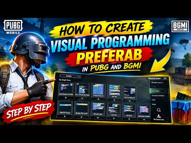 How to Create Visual Programming Prefab in PUBG & BGMI | How to Make Visual Code in WOW Maps