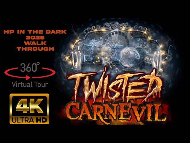 Hersheypark in the Dark 2025 Twisted Carnevil Haunted House 360 Walk Through