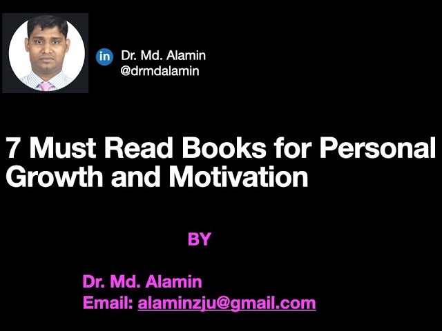 7 personal development books
