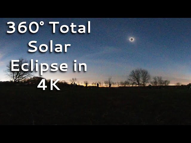 360° View of the Total Solar Eclipse in 4K