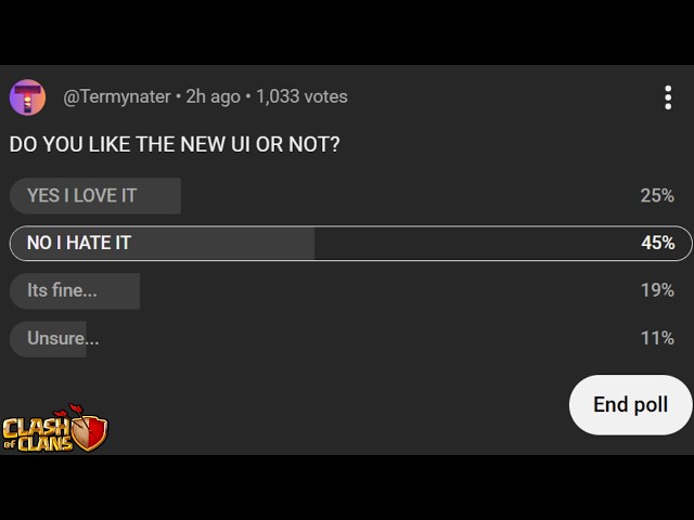 Everyone Hates the New Ui Update (Clash Of Clans)
