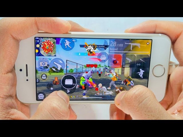 iPhone 5s Free Fire Gameplay ⚙️Settings HUD+DPI+MACRO 1GB RAM🔥Part 8