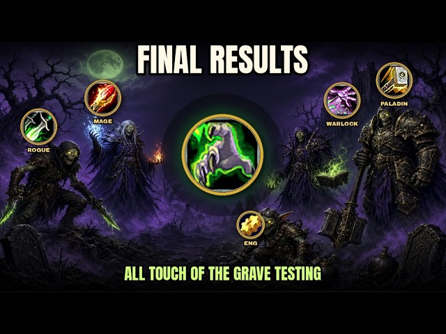 Final Result: ALL Touch of the Grave Testing — Warlock Mage Rogue Pala & Engineering in WOW forever!
