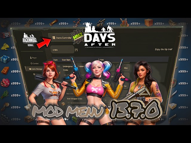[New!] MOD MENU HMZ 13.7.0 | DAYS AFTER: ZOMBIE SURVIVAL