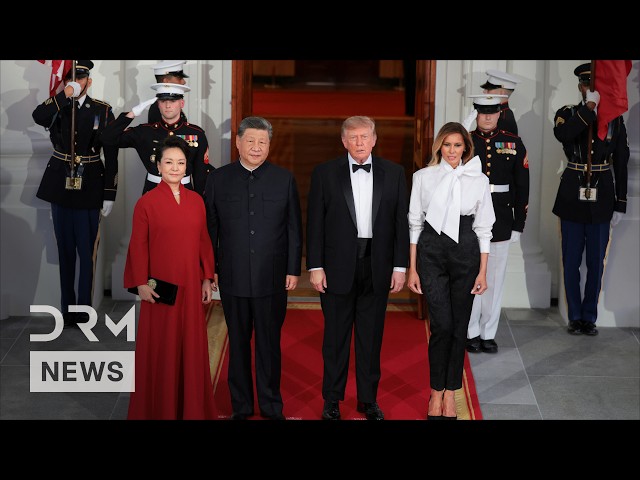 Trump and Melania Welcome Xi Jinping and Wife Peng Liyuan for White House State Dinner | AC1G
