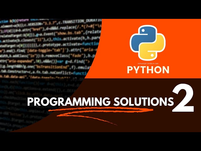 #programmingsolutions || Python || Basic to advance || Part 2 || A Complete Computer Guide