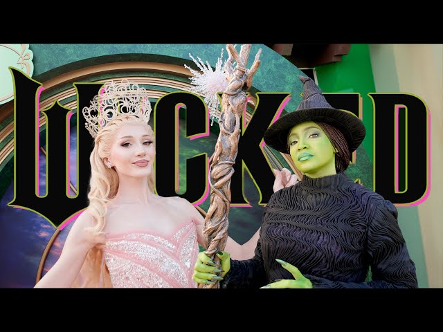 Experiencing the VIRAL GLINDA and ELPHABA at Universal Studios | A WICKED Day in the Parks