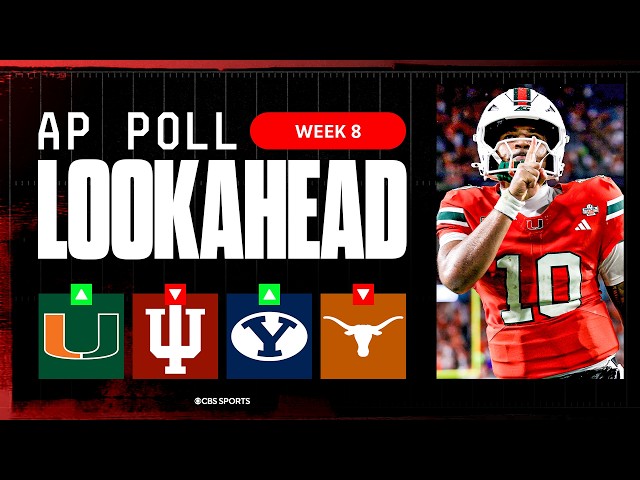 College Football Week 8 AP Top 25 LOOK AHEAD: Georgia, Texas, Notre Dame fall | Miami new No. 1?