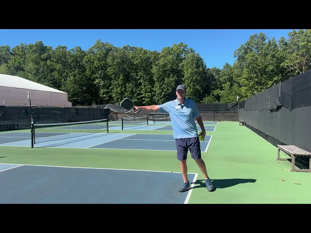 Pickleball Video Tip with William:  Backhand Drive and Drop