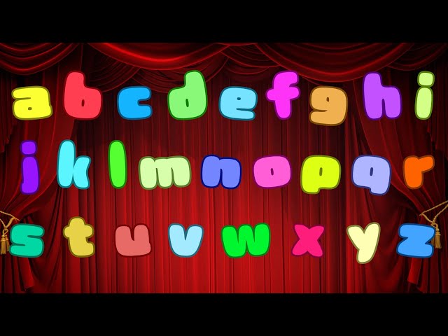 Alphabet on Stage | A to Z Uppercase & Lowercase | Fun ABC Song for Kids