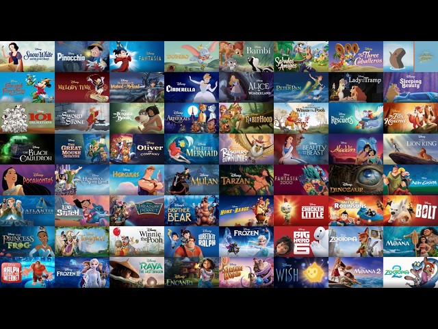 All Walt Disney Animated Films Playing At The Same Time (1937-2025)