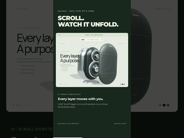 GPT-6 Astra Built This Interactive 3D Website #Shorts
