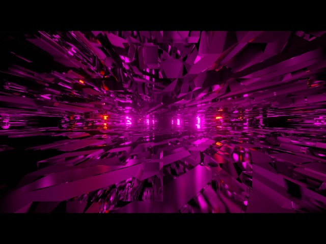 Purple Glow Tunnel | Trippy 3D Synthwave Visualizer