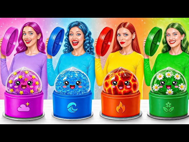 Four Elements Cooking Challenge Fire, Water, Air and Earth | Crazy Cooking Battle by Multi DO Girls