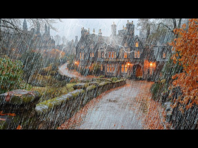 Edinburgh, Scotland - Rainstorm Walking Tour 4K HDR