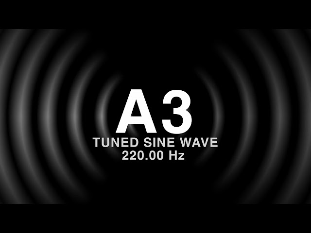 A3 Tuned Sine Wave (220.00 Hz)