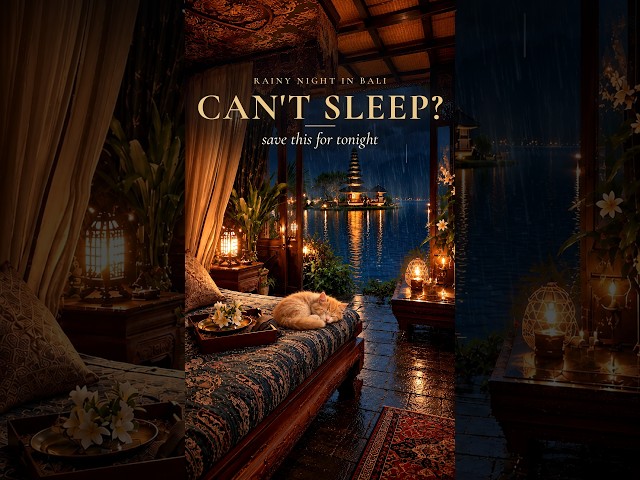 Can’t Sleep? Let the Rain in Bali Do the Rest 🌧️ Sleep Music & Rain Sounds #shorts