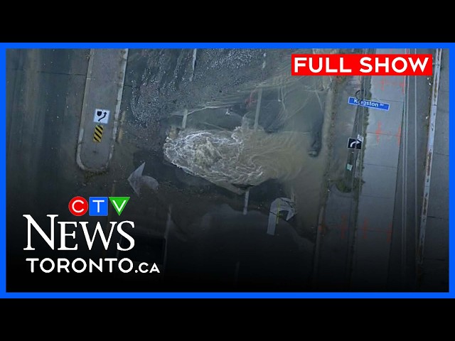 Watermain burst causes giant sinkhole | CTV News Toronto at Noon for Oct. 5, 2026