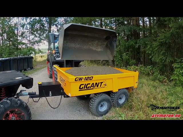ATV and UTV trailer - dumper. Mustang trailers for ATV and UTV.