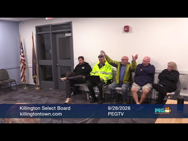 Killington Select Board - September 28, 2026