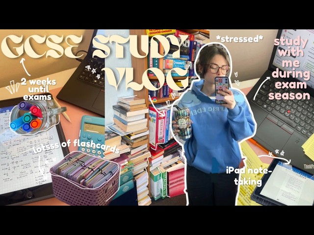 GCSE EXAM SEASON STUDY VLOG ☕️📝(school week in my life, after-school revision + aelfric eden haul)🎧