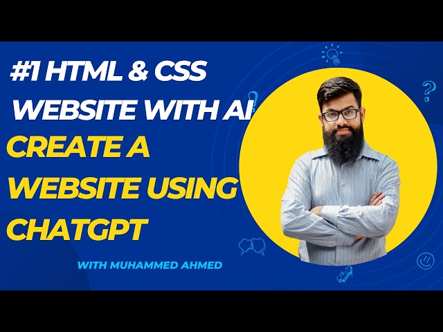 #1 Create a Website Using ChatGPT | HTML & CSS Website with AI | Beginner Tutorial