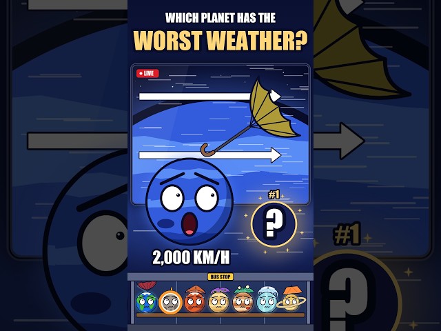 There’s Always A Worse Forecast 🌧️ (Every Planet’s Weather) #space #universe #solarballs #ytshorts