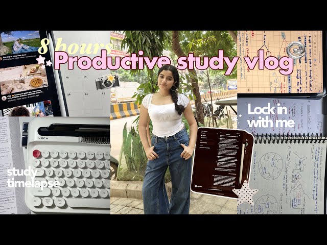 ᯓ★ LOCK IN WITH ME ( productive study vlog, backlogs, life updates and new college? )🌱