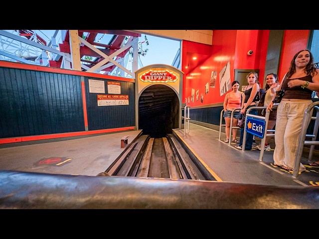 GIANT DIPPER Santa Cruz Boardwalk Roller Coaster - POV