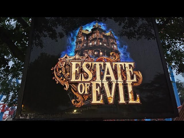 Estate of Evil 2026 walkthrough at Hersheypark's Dark Nights (Warning: Flashing Lights)