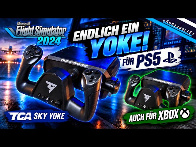 Finally a Yoke for PlayStation! Thrustmaster TCA SKY YOKE Review 🛩 MSFS 2024 | PS5 | Xbox & PC