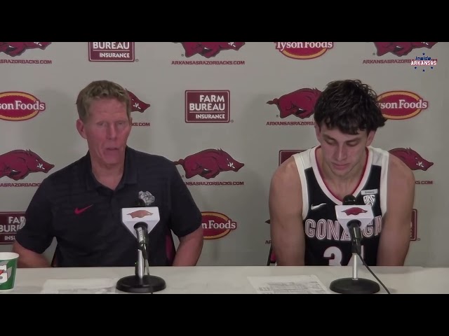 Mark Few And Braden Huff Recap Loss To Arkansas