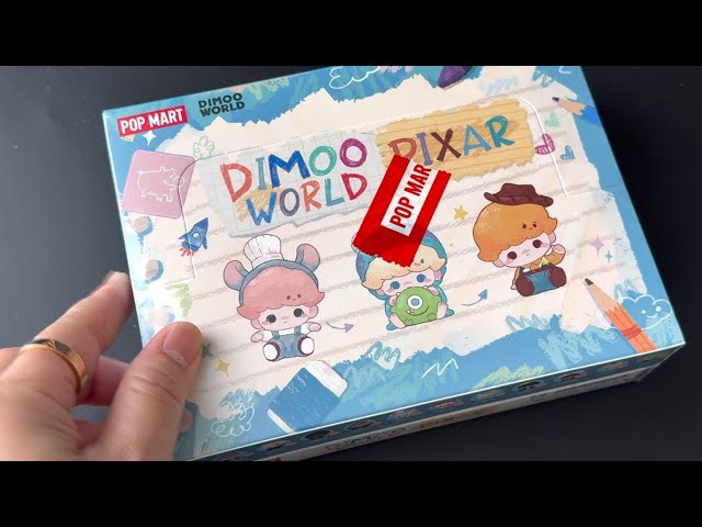 ASMR Sound| 7 minutes Satisfying with Unboxing Popbean Dimoo World x Pixar| No talking