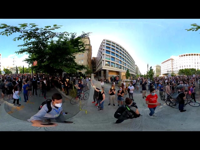 George Floyd Protests in DC Tuesday: 360 video