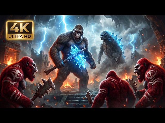 KING KONG Saves GODZILLA! The Ultimate Tag-Team vs GIANT APES!