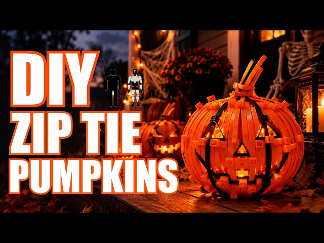 DIY Halloween Zip Tie Pumpkins - Man Vs Ai #7