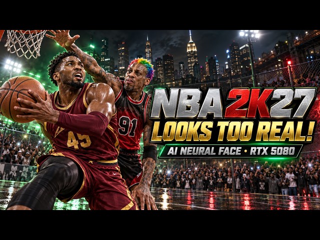 NBA 2K27 Bulls at Cavs Entire 1st Quarter - PC RTX 5080 with AI Neural Facemapping