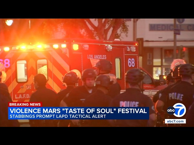 2 stabbings reported near Taste of Soul festival in Crenshaw, prompts LAPD citywide tactical alert