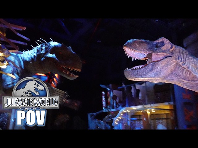 Jurassic World Adventure POV (60FPS), Universal Studios Beijing Amazing Dark Ride | Non-Copyright