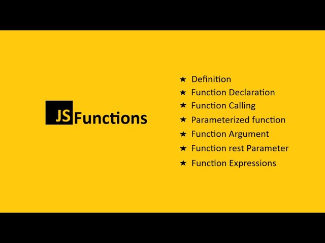 JavaScript Functions Tutorial for Beginners | Parameters, Arguments, Rest Parameter & Expressions