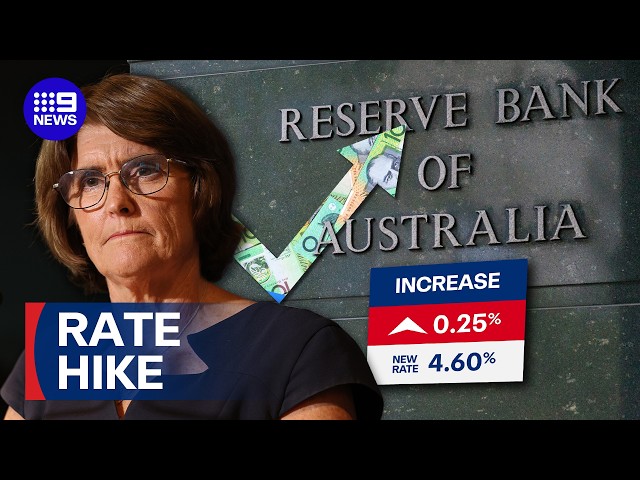RBA raises cash rate to highest in 15 years | 9 News Australia