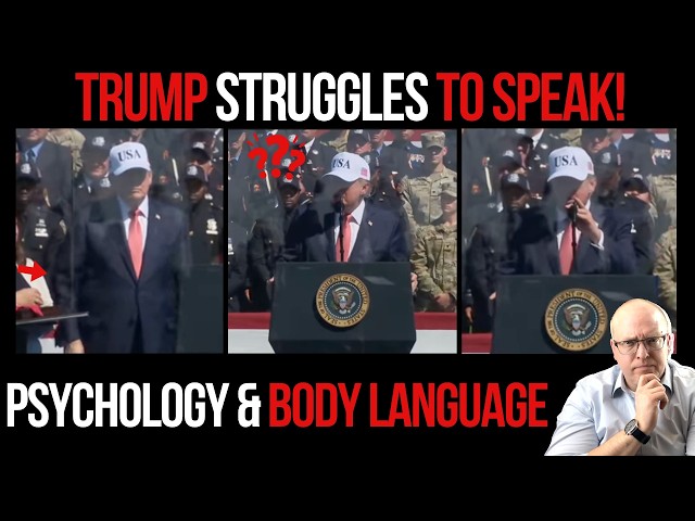 Trump Glitches & STRUGGLES to Produce Words During 9/11 Speech: Psychology & Body Language