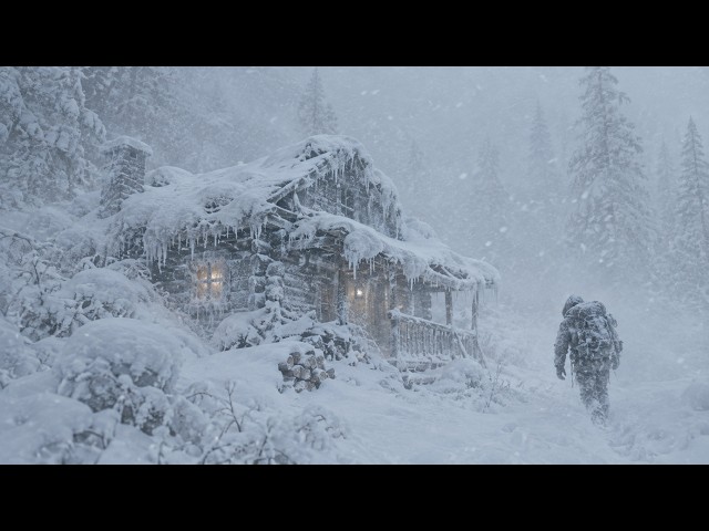 Hiding 5 Days in a Wooden House from the bone-chilling SNOWSTORM ​​| Extreme Winter Survival