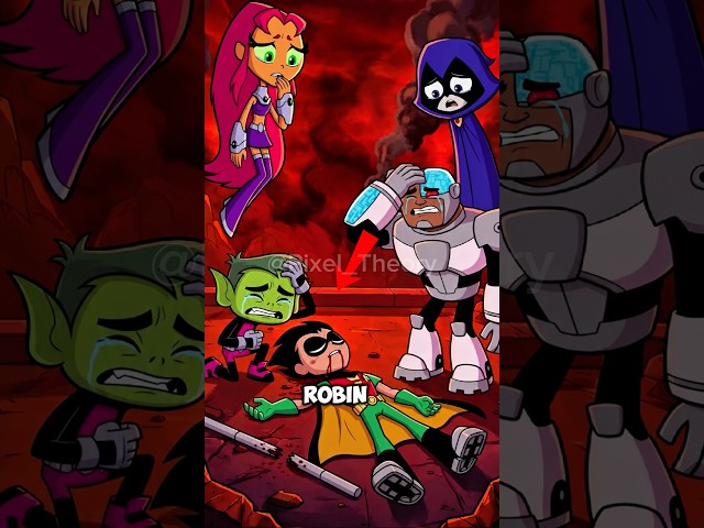 Robin Sacrificed Himself to Save the Teen Titans! 😭 #shorts