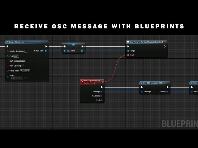 Receive OSC Messages within Blueprints - Unreal Engine 5 Tutorial