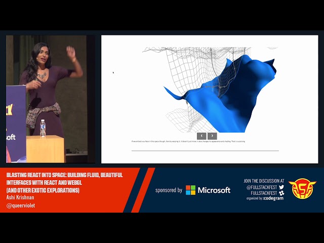 Blasting React into Space: Building fluid interface swith React and WebGL (Ashi Krishnan)