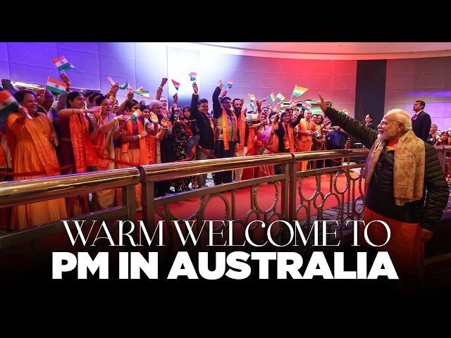 LIVE: PM Modi arrives to a warm welcome in Australia