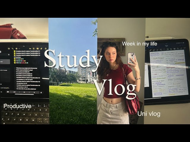 Study Vlog: week in my life as an aerospace engineering student, being productive, and more :)