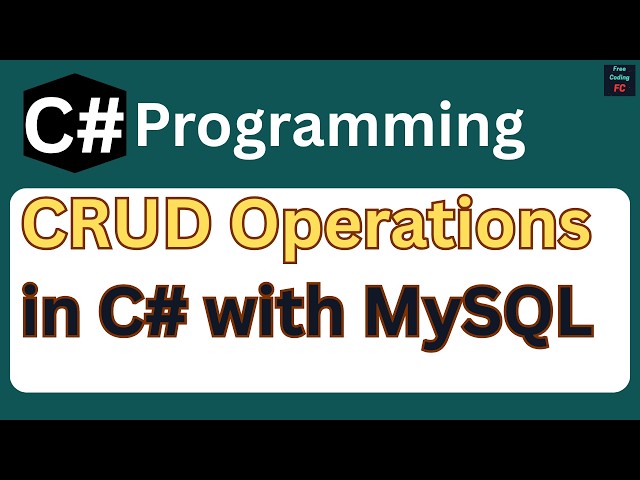 Complete CRUD Operation in C# Winform with MySQL
