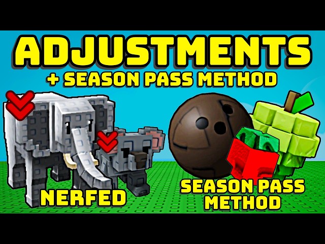 🐘 ELEPHANT NERF, KOALA NERF & MORE + INSANE SEASON PASS METHOD IN GROW A GARDEN